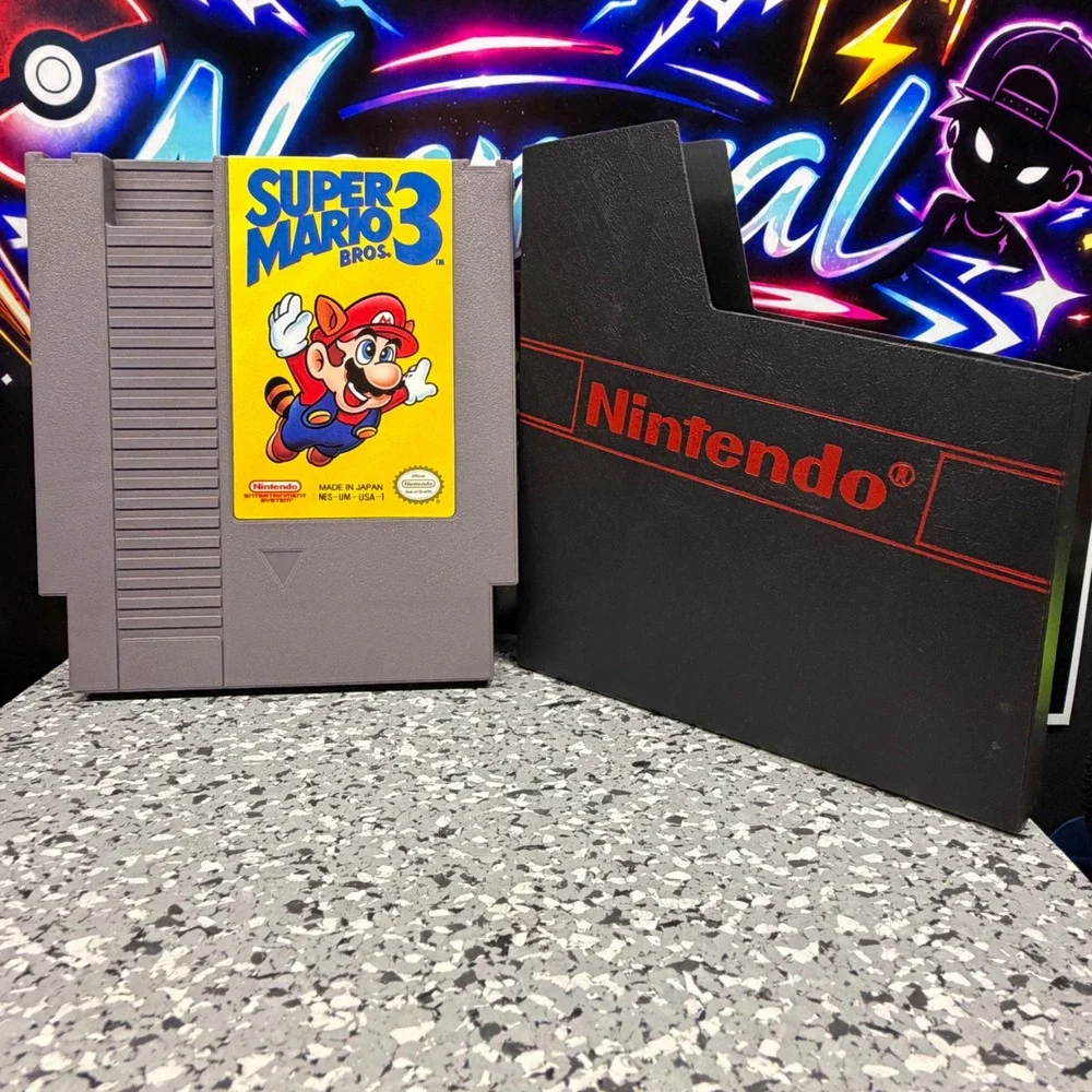 Super Mario Bros 3 Nintendo NES Game Cartridge NES-UM-USA-1 with Dust Sleeve